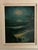 Vintage Mid Century Impressionist Nocturnal Moonlight Seascape Oil Painting in Linen & Wood Frame For Sale In Philadelphia - Image 6 of 8