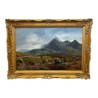 19th Century William Beattie-Brown Scottish Isle of Skye Landscape Oil Painting For Sale