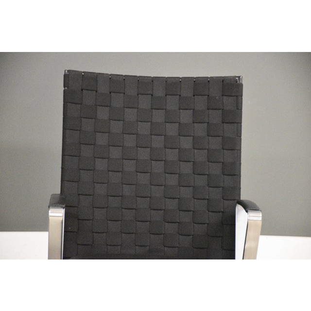 Chrome and Black Leather Lounge Chairs by Davis Furniture - A Pair For Sale In Boston - Image 6 of 11