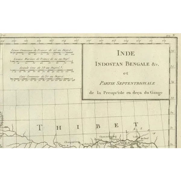 Antique Map of Northern India by Tardieu, 1802 For Sale - Image 4 of 8