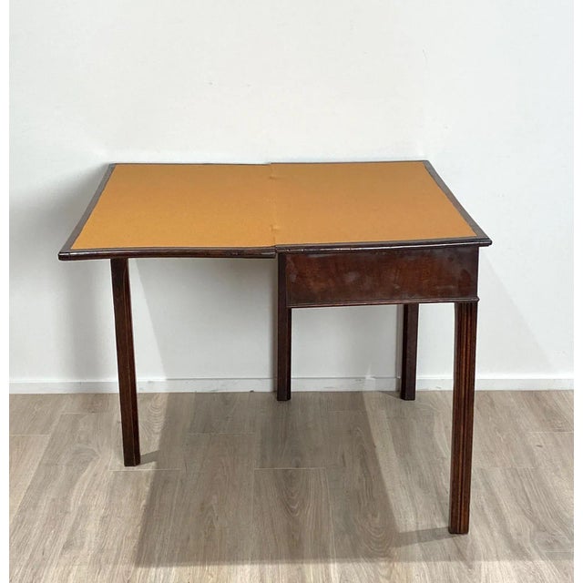 18th Century English Mahogany Game Table For Sale - Image 4 of 10