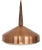 Sandinavian Modern Copper and Wood Pendant Light, 1960s For Sale