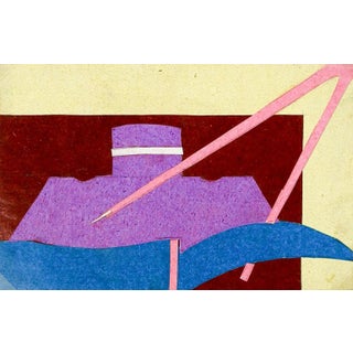 Mid 20th Century Small Robert DuPerrier Abstract Collage For Sale