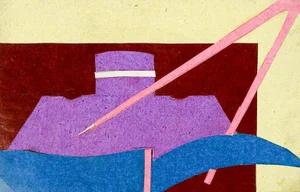 Mid 20th Century Small Robert DuPerrier Abstract Collage