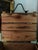 Rare Antique German Wood Wine Crate W Lid, 19th Century, Industrial Metal Straps For Sale - Image 11 of 18