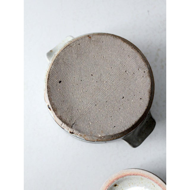 Ceramic Vintage Handmade Studio Pottery Covered Bowl For Sale - Image 7 of 13