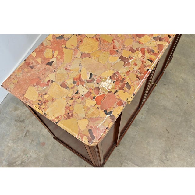French 19th Century Birdseye Maple and Marble Top Buffet For Sale - Image 15 of 17