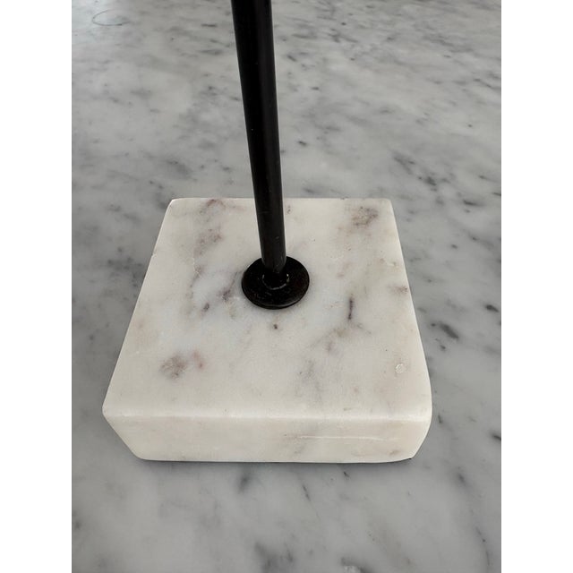 Modern Acrylic and Pencil Painting on Marble Stand “Energy Within” by Es Melfi For Sale In Providence - Image 6 of 12