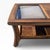 Mid 20th Century Smoked Glass and Oak Parquetry Coffee Table With Lower Shelf For Sale - Image 15 of 18