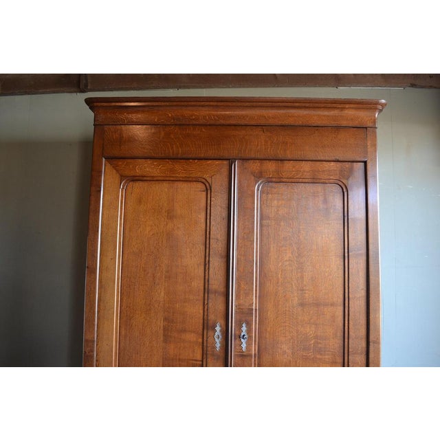 Antique Louis Philippe Cabinet in Oak For Sale - Image 3 of 10