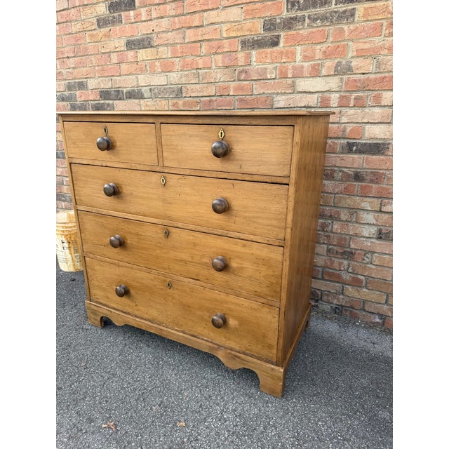 19th Century English Pine Chest of Drawers For Sale - Image 4 of 14