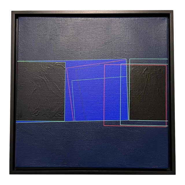 Walter Strack (1936-2021), Modern Abstract Acrylic Painting on Linen, Signed & Dated For Sale
