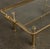 Metal 1980s Brass & Glass Coffee Table Glam Metal Chic Tray-Form For Sale - Image 7 of 11