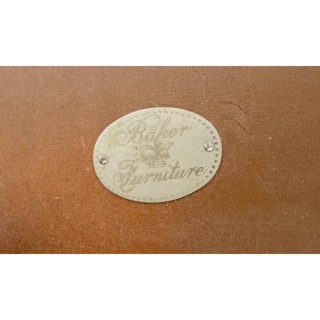 Baker Georgian Banded Mahogany Double Pedestal Dining Table For Sale - Image 16 of 18