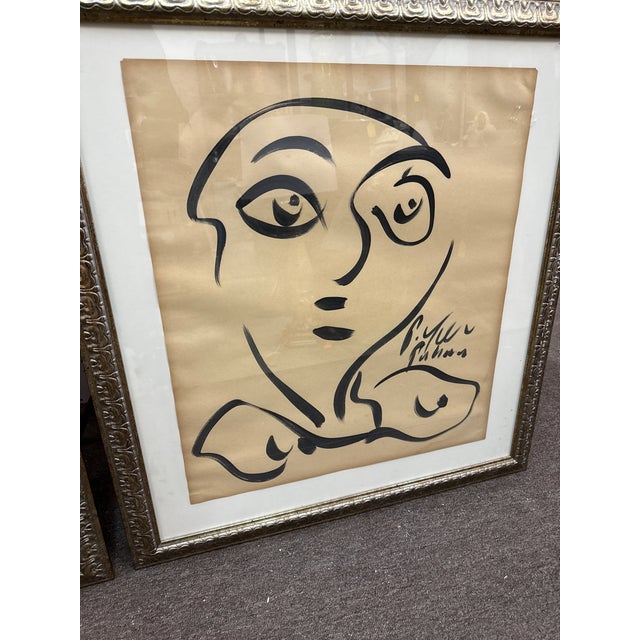 Peter Keil Early Peter Keil Pair of Cubist Paintings For Sale - Image 4 of 8