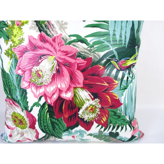 1940s Vintage Kandell Chintz Fabric Throw Pillow Covers - a Pair For Sale - Image 4 of 8