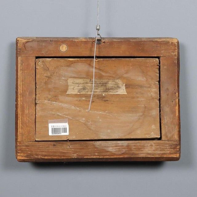 Unknown, Killing of Abel, Wood Inlay, Framed For Sale - Image 10 of 12