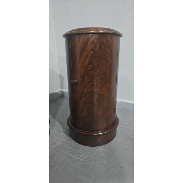 Cylindrical Bedside Cabinets, 1920, Set of 2 For Sale - Image 6 of 9