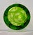 Art Nouveau Hand Blown Green Applied Glass Vase W/ Label by Margie’s Garden For Sale - Image 3 of 7