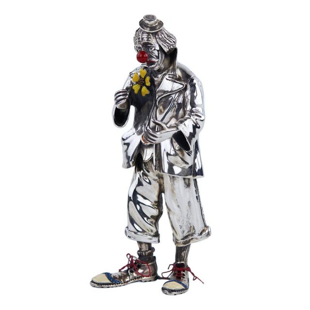 Silver Clown Figurine by Vittorio Ancini Italy, Arezzo, Late 20th Century For Sale - Image 10 of 10
