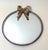 Metal Italian Hollywood Regency Round Gilt Bow Wall Mirror, 1960 For Sale - Image 7 of 10