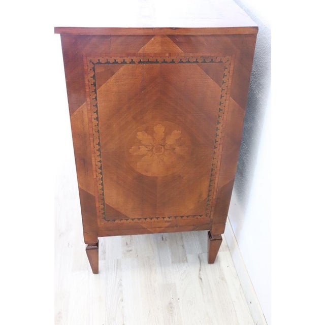 Brown Chest of Drawers with Inlay Walnut, 1960s For Sale - Image 8 of 14