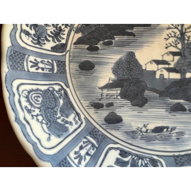 Early 20th Century Chinese Blue and White Kraak Bowl For Sale In San Diego - Image 6 of 12