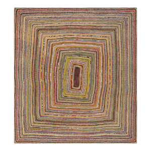 1930s American Braided Carpet ( 8' x 8' - 245 x 245 )