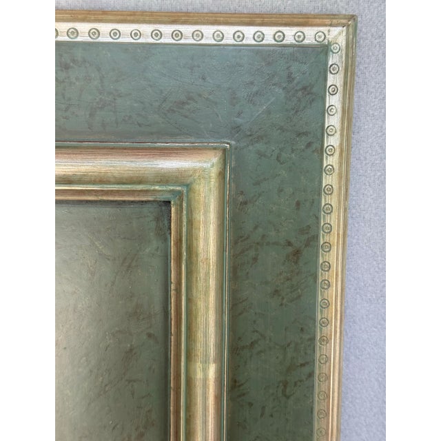 Verdigris Vintage Howard Elliott Silver Verde Wall Mirror For Sale - Image 8 of 10