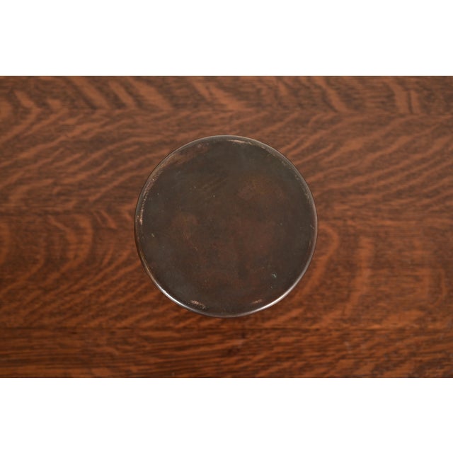 Early 20th Century Heintz Arts & Crafts Sterling Silver on Bronze Humidor For Sale - Image 5 of 12