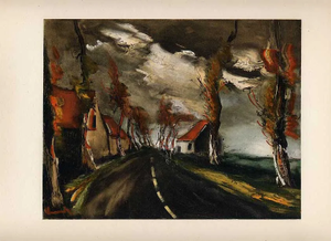 1958 Vlaminck Lithograph 36 the Mortagne Road