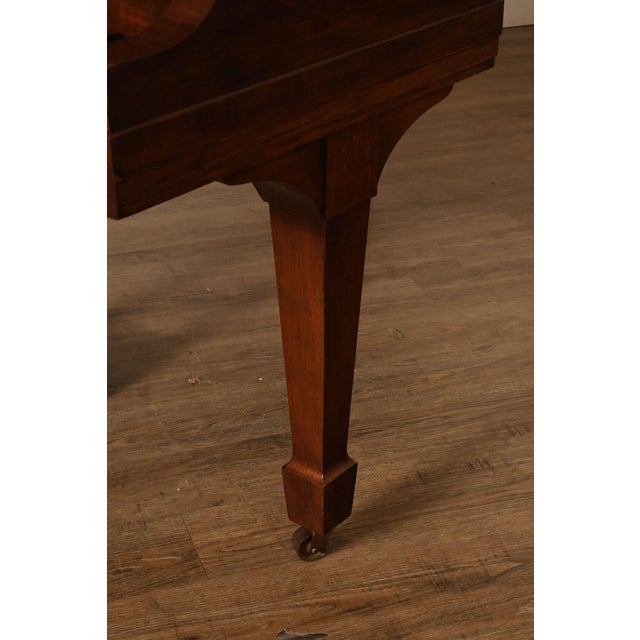 1929 Steinway & Sons Model M Vintage Walnut Grand Piano With Bench For Sale - Image 16 of 18
