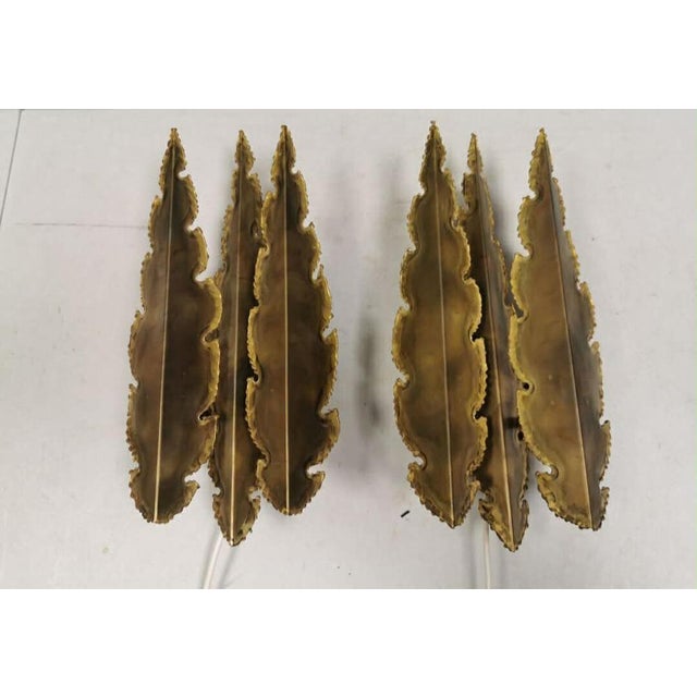 Brutalist Brass Wall Lamps by Svend Aage Holm Sørensen for Holm Sørensen & Co., Denmark, 1960s, Set of 2 For Sale - Image 11 of 11