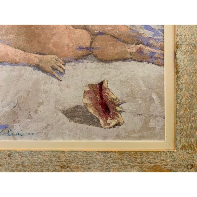 2000 - 2009 Giampaolo Talani "History Ambiguous" Oil on Board, Figurative Nude, Tuscan Coastal Art, Contemporary Art by Italian Master, 2000 For Sale - Image 5 of 11