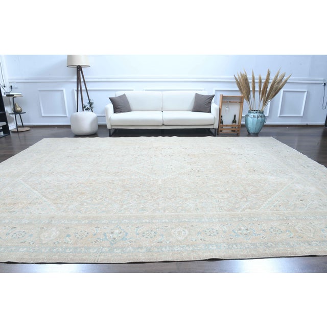 Vintage Persian Hand-Knotted area rug is a semi-antique vintage area rug. The ' 70s Eastern region of Anatolian's unique...