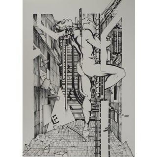 Francisco Melo, Nu futuriste, Lithograph For Sale