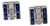 1930s Pair of Art Deco Sapphire Diamond Platinum Stud Earrings For Sale