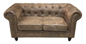 Chester Two-Seater Sofa in Faux Leather by Europa Antiques