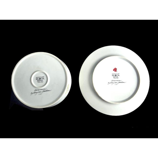 Vintage Geranium by Block Spal Plates and Bowls, 10 Pieces For Sale - Image 11 of 12