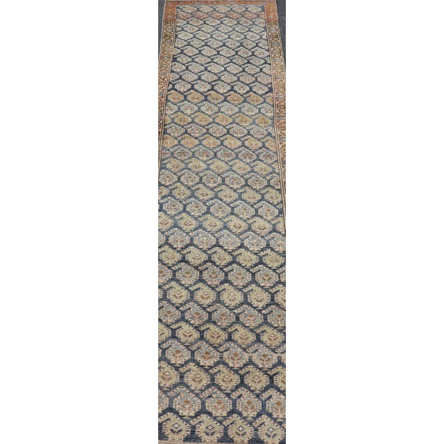Antique Persian Kurdish Tribal Runner With Detailed All-Over Design 2'1 X 9'4 For Sale - Image 4 of 11
