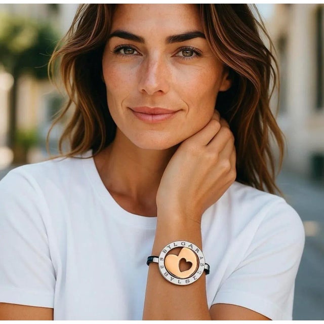 A Modern Icon of Italian Craftsmanship and Romantic Design Introduce a bold, contemporary statement into your accessory...