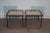 2000 - 2009 Custom Square Iron Frame Glass Top Side Tables - A Pair For Sale - Image 5 of 10