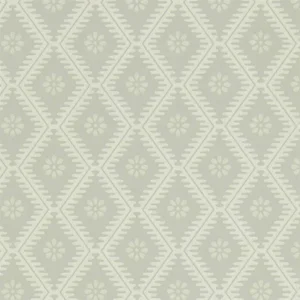 Sanderson Witney Daisy Wallpaper in Lagoon - a Sample