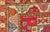 Colorful Antique Turkish Small Oushak Carpet in Multi Layered Design For Sale - Image 11 of 14