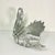 Silver Vintage Hollywood Regency Chippendale Coastal Silver Gilt Swan Centerpiece or Planter. For Sale - Image 8 of 18