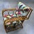 Pair, Mid-Century Modern Attributed to Paul Frankl Rattan Barkcloth Lounge Chairs For Sale - Image 13 of 18