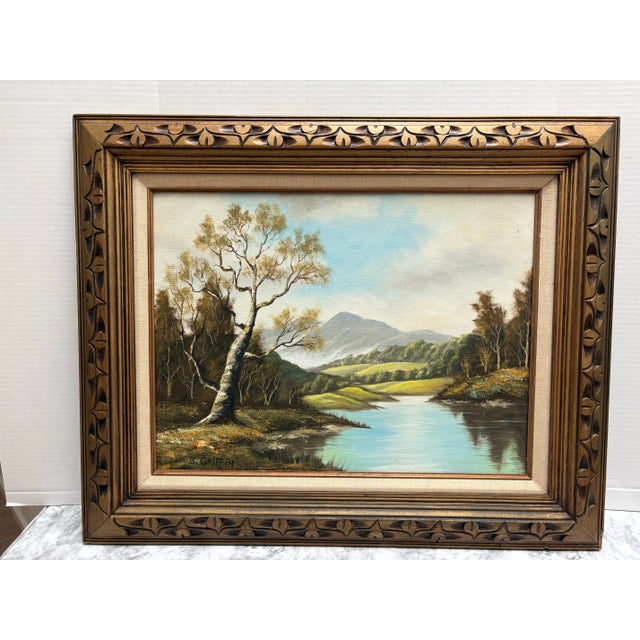 Midcentury Original Landscape Painting For Sale In Sacramento - Image 6 of 9