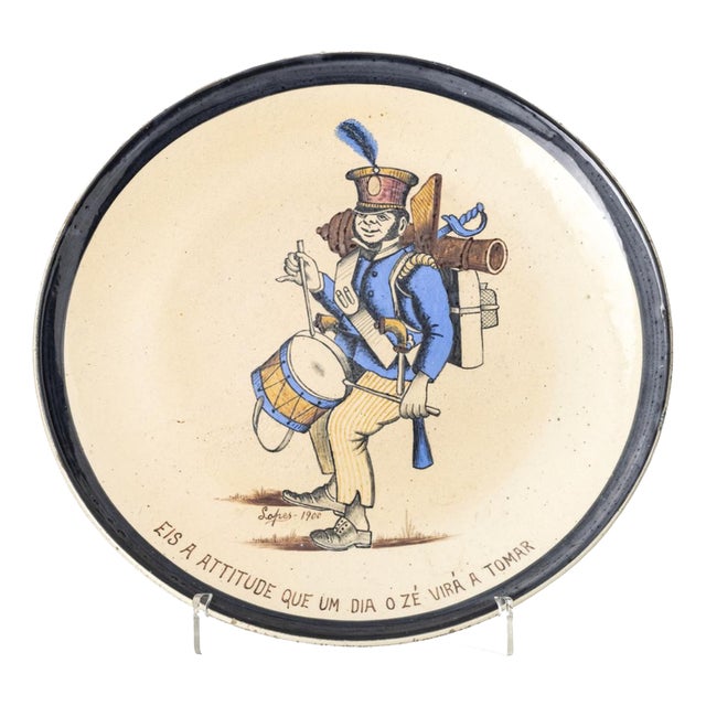 Suspension Plate in Earthenware For Sale