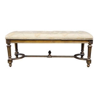 Louis XVI Style Stretcher Base Bench For Sale