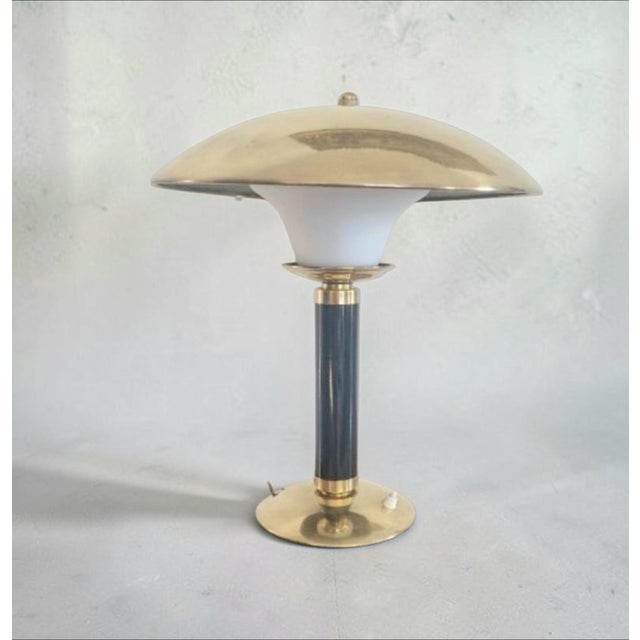 Black Jumo 350 Grand Luxe Lam in Brass and Metal, 1960s For Sale - Image 8 of 13